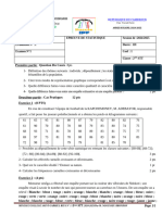 EVALUATION N°1 DE STATISTIQUES 2nde STT