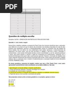 ORIENTAÇÃO EM PRÁTICAS E PROJ DE ENS FUND - Gabarito 6