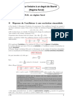 Oscillateur Forcé - Cours