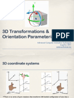 3D Transformations & Orientation Parameterization: Advanced Computer Animation Techniques Aug-Dec 2011 Cesteves@cimat - MX