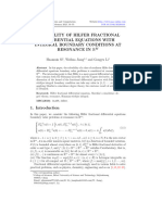 Solvability of Hilfer Fractional Differential Equations With Integral Boundary Conditions at Resonance in $ /mathbb (R) M $