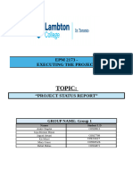 Epm 2173 Grpoup Project - Status Report