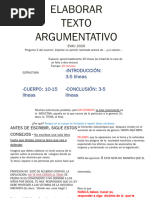 Elaborar Texto Argumentativo Evau