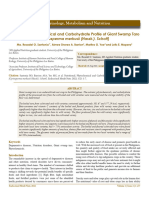 Nutritional Phytochemical and Carbohydrate Profile of Giant Swamp Taro Cyrtosperma Merkusii Hassk Schott