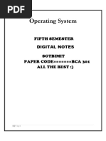 Operating Sysytem Notes