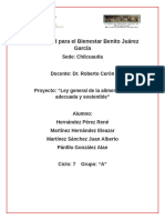 Ley General de La Alimentación Adecuada y Sostenible