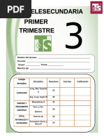 EXAMEN Telesecundaria 3º