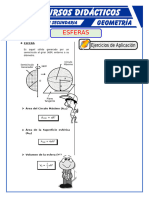 Ejercicios de Esferas para 5TO A B