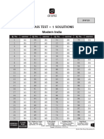 49 Class Test-1 (Modern India) (Solution) (F19)