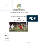 Futebol 11: República de Angola Ministério Da Educação Complexo Escolar Privado Wembo