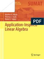 Moon Asaki Snipes Application Inspired Linear Algebra