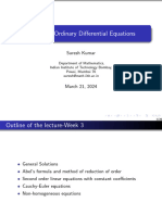 MA 108 - Ordinary Differential Equations: Suresh Kumar