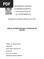 Manual de Operacion para La Planeacion de Una Red