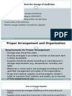 PROCEDURES FOR MEDICINE STORAGE(0)