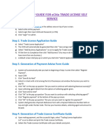 Text Step by Step Guide of Trade Licence Registration