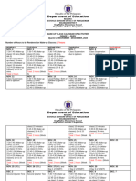 Make Up Class Calendar of Activities