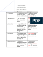 Vocabulary - GD 4