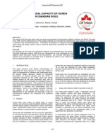 Prediciting Axial Capacity of Screw Piles