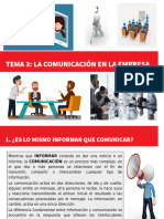 TEMA 3 - La Comunicación en La Empresa