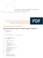 Comment Tracer Un Signal Audio en Python À L'aide de Matplotlib - Tutoriel Pour Les Débutants - WolfSound