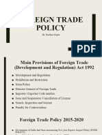 Foreign Trade Policy: DR, Rachna Gupta