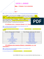 3eme P4 CHP7 L'énergie Et Ses Conversions