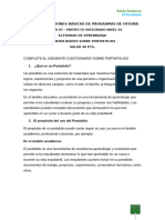 Cuestionario Portafolios