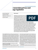 Advocating For Neurodata Privacy and Neurotechnology Regulation