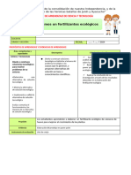 Elaboramos Un Fertilizantes Ecológicos: Sesión de Aprendizaje de Ciencia Y Tecnología