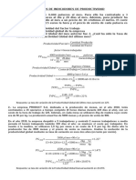 Ejercicios de Productividad - Solucionario