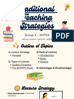 PST GRP 1 - Traditional Teaching Strategies