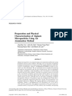 Preparation and Physical Characterization of Alginate Microparticles Using Air Atomization Method