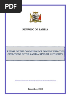 Zra Commission of Inquiry - Final Report