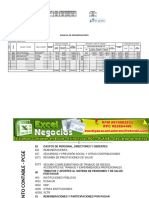 Planilla Remuneraciones Excel Asiento Contable