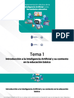 TEMA 1 Introducción A La Inteligencia Artificial y Su Contexto en La Educación Básica