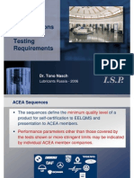 European Engine Oil Specifications - Testing Requirements