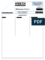 Milestone Test - 03 - Answer Key 2