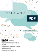 Talk For A Minute EnglishEOI B1 B2.1