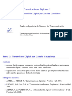 Tema 3. Transmisión Digital Por Canales Gaussianos