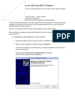 Instructions For Installing The MCP or MCP 2 Plotter Driver