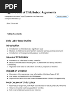 An Argument Against Child Labour (Essay Example) by GradesFixer