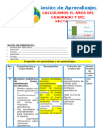 Mat 4° Sesión Día 2 Mat Calculamos El Área Del Cuadrado y Del Rectángulo