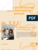 Piezas Publicitarias para Marketing School