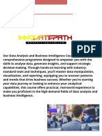 Data Analysis and Business Intelligence BROCHURE