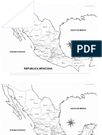 Mapa de La Republica Mexicana