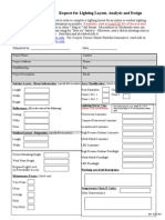 Request For Lighting Layout Form - 012011