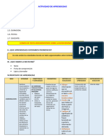 ACTIVIDAD DE APRENDIZAJE - Sesion Comunicacion