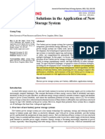 Difficulties and Solutions in The Application of New Battery Power Storage System