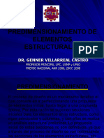 Predimensionamiento de Elementos Estructurales - Genner Villareal Castro