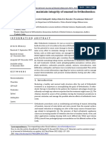 Materials Used To Maintain Integrity of Enamel in Orthodontics An Update